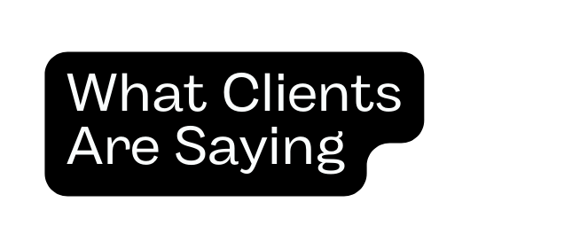 What Clients Are Saying